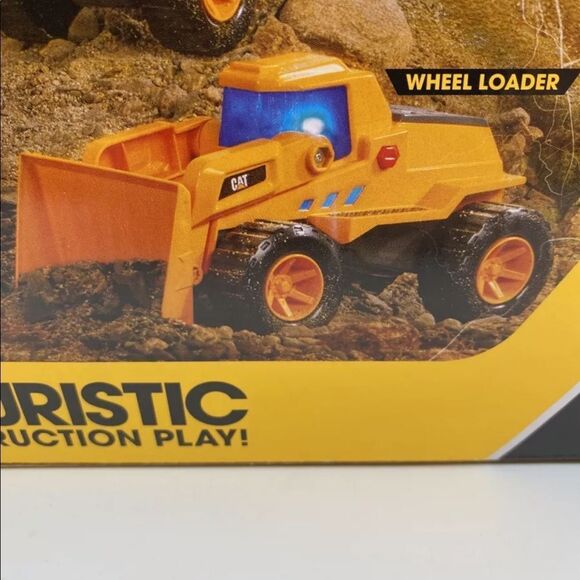 Funrise CAT FUTURE FORCE Wheel Loader NEW MIB Lights And Sounds Toy Vehicle - Picture 10 of 11